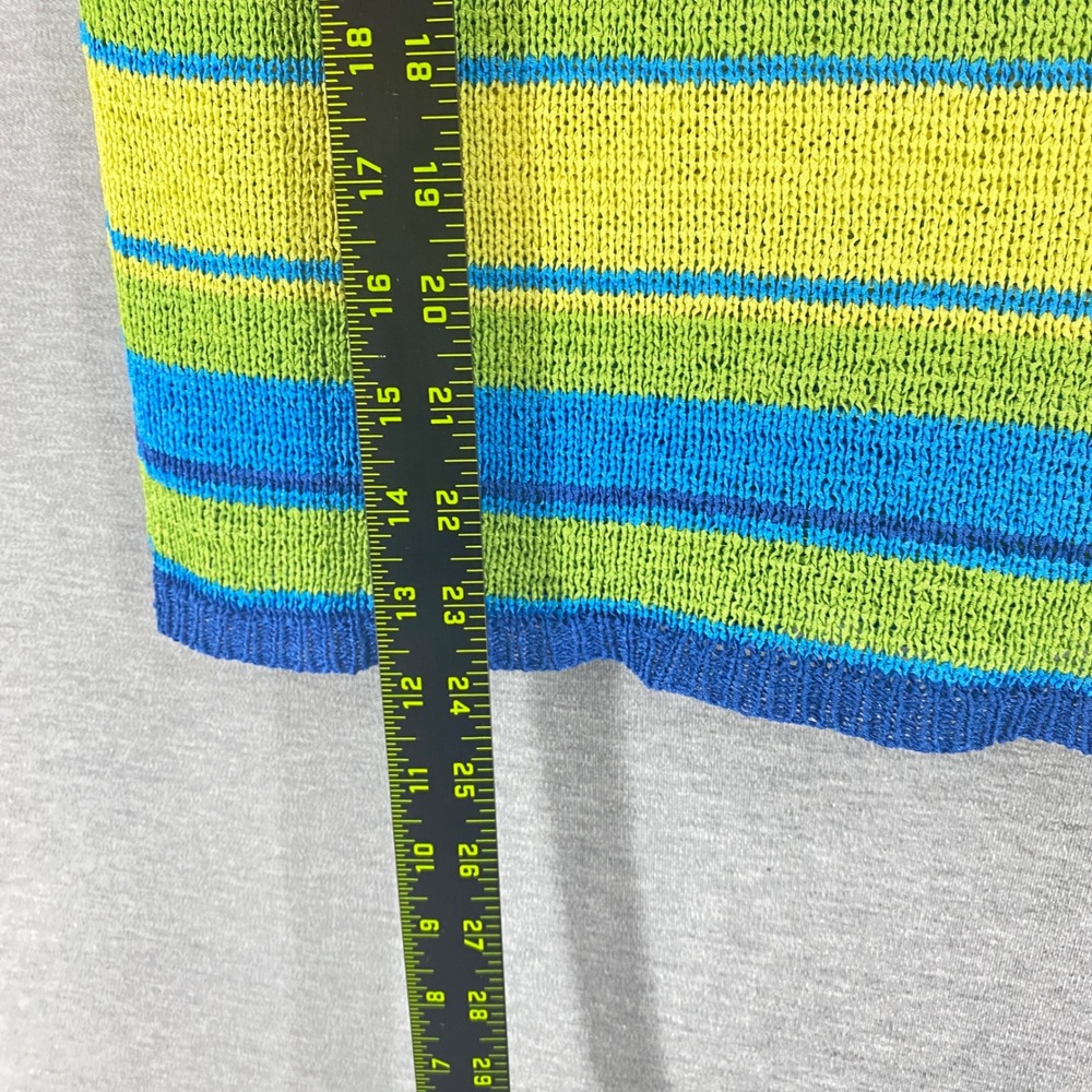 Uniform John Paul Richard Sleeveless Sweater Striped Tank M‎ Knit Resortwear - Picture 5 of 6